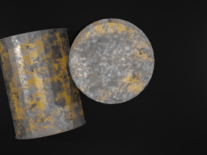 Radioactive Waste barrel Free low-poly 3D Model