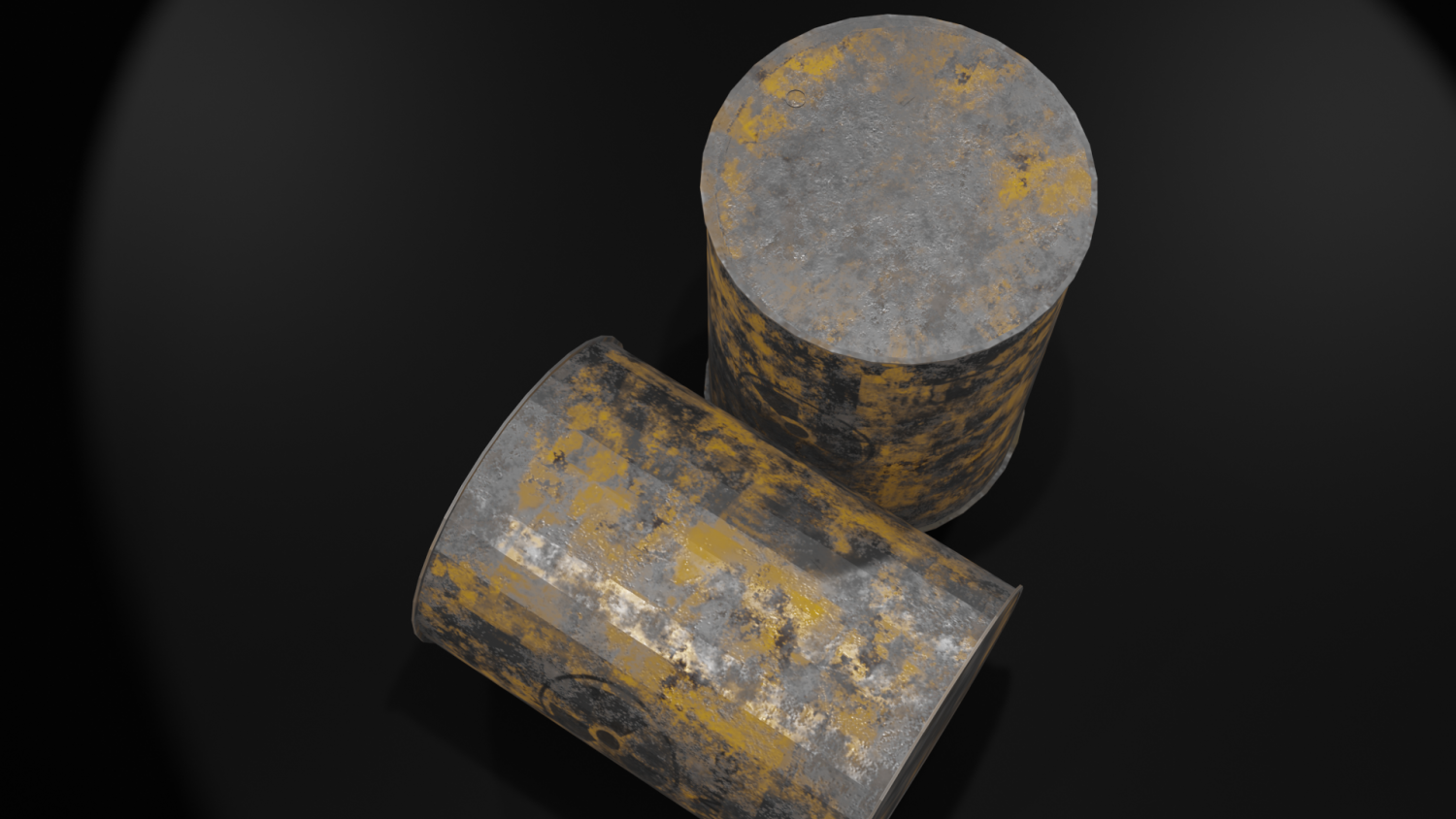 Radioactive Waste Barrel Free Low-Poly Kostenlose 3D-Modell In.