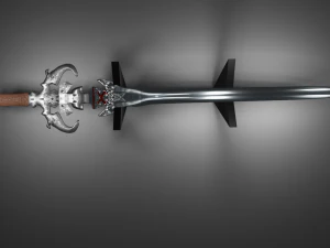 Azrail kılıcı &Uuml;cretsiz d&uuml;ş&uuml;k poli 3D Model