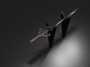 The grim reapers sword Free low-poly 3D Model