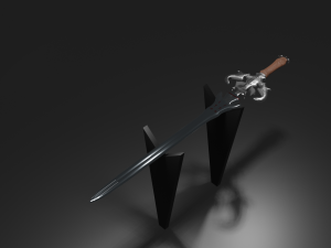 The grim reapers sword Free low-poly 3D Model