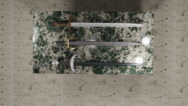 Sword Pack Low-poly Modello 3D .c4d .max .obj .3ds .fbx .stl .blend 