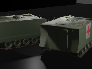 M-113 Recon-Ambulance APC Pack Modelo 3D