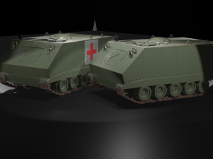 M-113 Recon-Ambulance APC Pack Modelo 3D