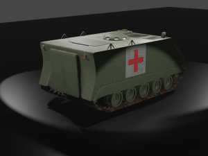 M-113 Recon-Ambulance APC Pack Modelo 3D