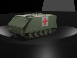 M-113 Recon-Ambulance APC Pack Modelo 3D