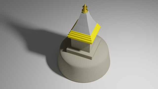 buddhist stupa 3D-Modell .c4d .max .obj .3ds .fbx .stl .blend 