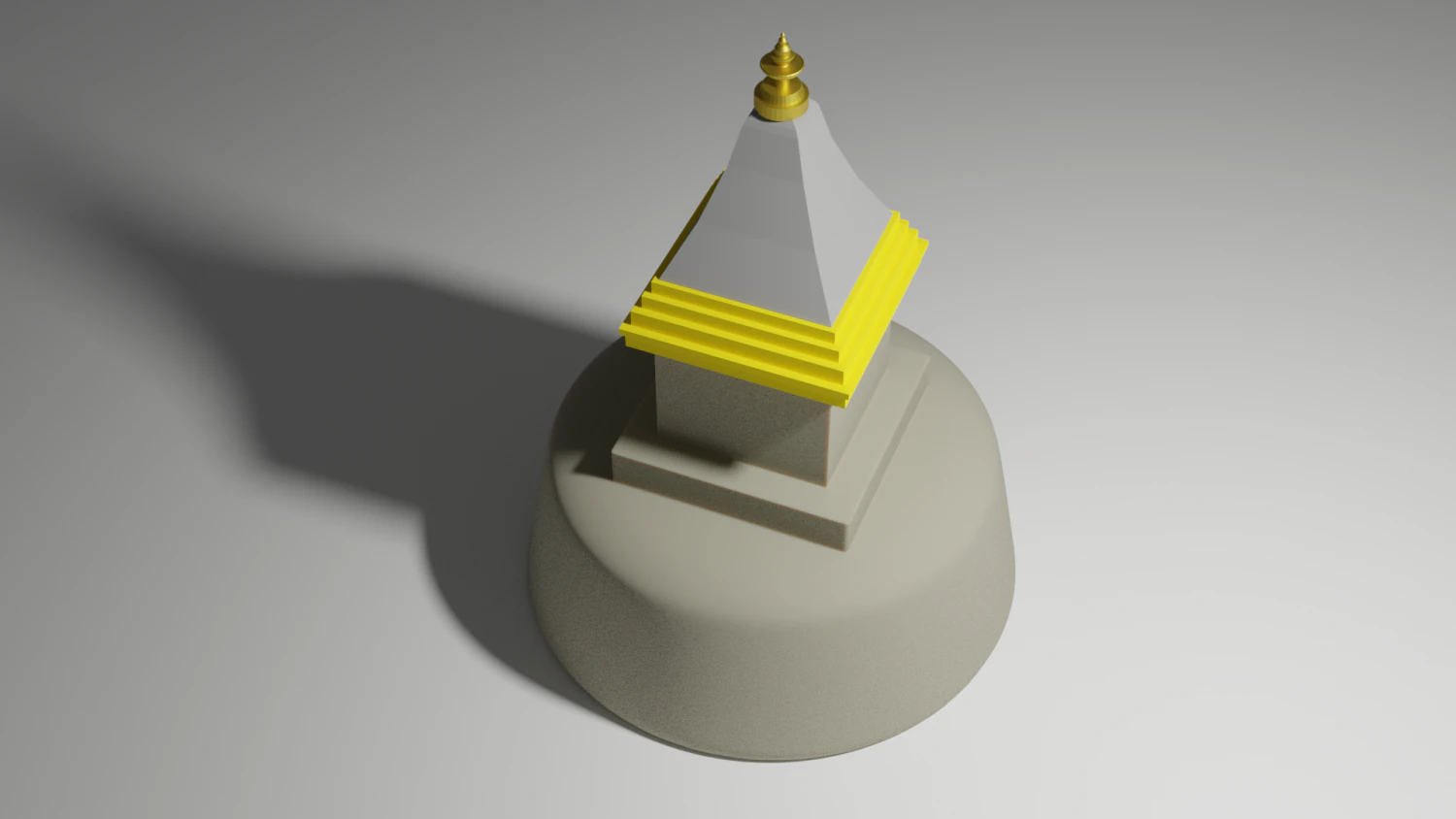buddhist stupa 3D Model .c4d .max .obj .3ds .fbx .stl .blend 