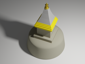buddhist stupa Model 3D