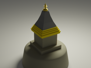 buddhist stupa 3D-Modell