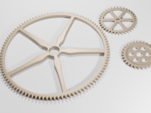 metalic gear steampunk 3D-Modell