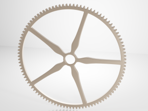 metalic gear steampunk 3D-Modell