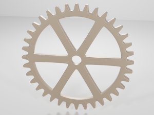 metalic gear steampunk 3D-Modell