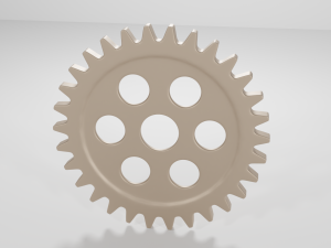 metalic gear steampunk 3D-Modell