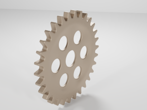 metalic gear steampunk 3D-Modell