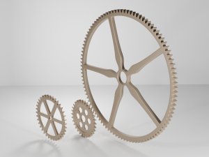 metalic gear steampunk 3D-Modell