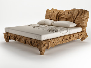 grinza bed 3D Модель