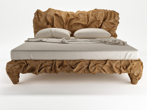 grinza bed 3D 模型