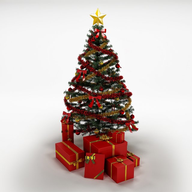 christmas 3D Model .c4d .max .obj .3ds .fbx .stl .blend 