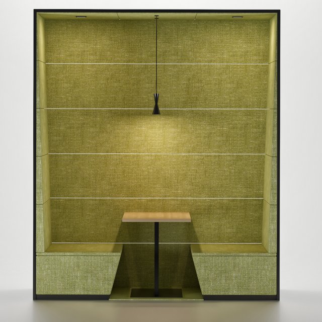 banquette Modèle 3D .c4d .max .obj .3ds .fbx .stl .blend 