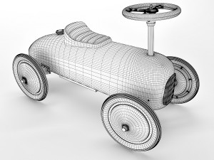 vilac ride on racing car 3D मॉडल