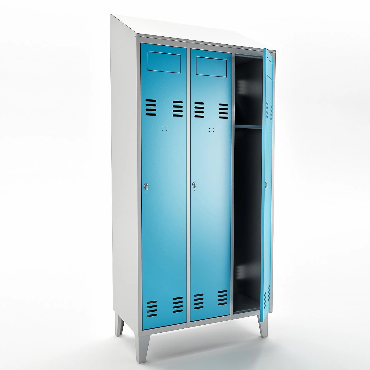 metal locker 3D Model .c4d .max .obj .3ds .fbx .stl .blend