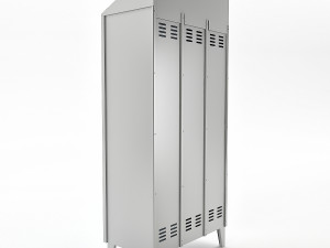 metal locker 3D 模型