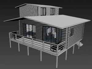 bungalow interior design 3D Model