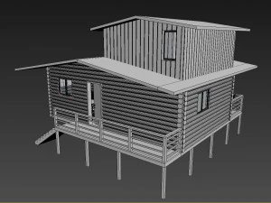 bungalow interior design 3D Model