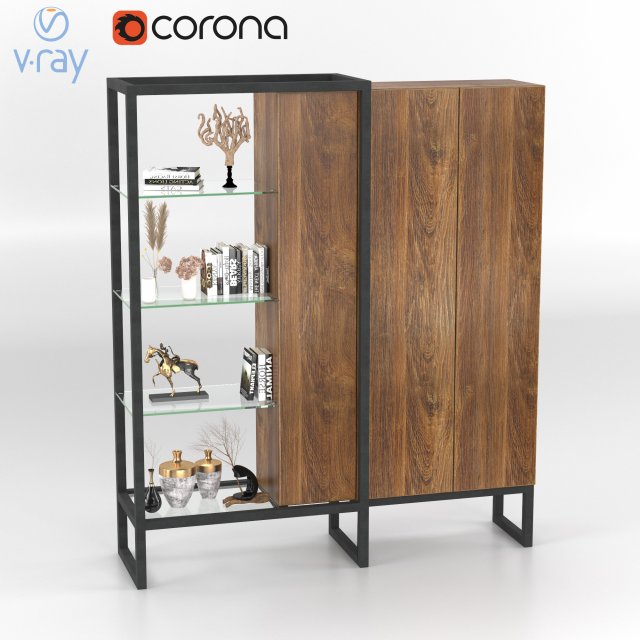 modern wardrobe Modelo 3D .c4d .max .obj .3ds .fbx .stl .blend 