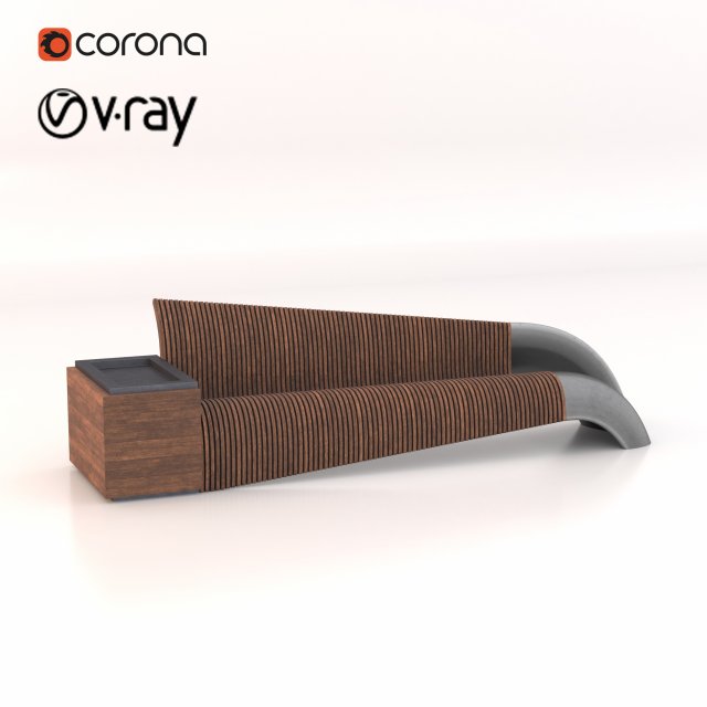 og - bench 3D Модель .c4d .max .obj .3ds .fbx .stl .blend 