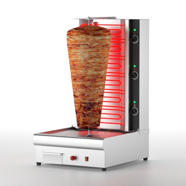 kebab grill 3D Model .c4d .max .obj .3ds .fbx .lwo .lw .lws