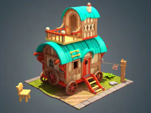 wagon 3D Model