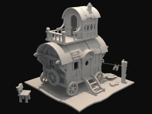 wagon 3D Model