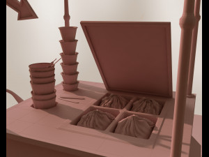 ice cream cart 3D Модель