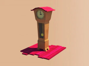Pendulum clock 3D Model