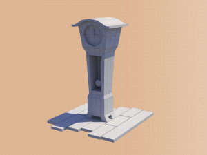 Pendulum clock Model 3D