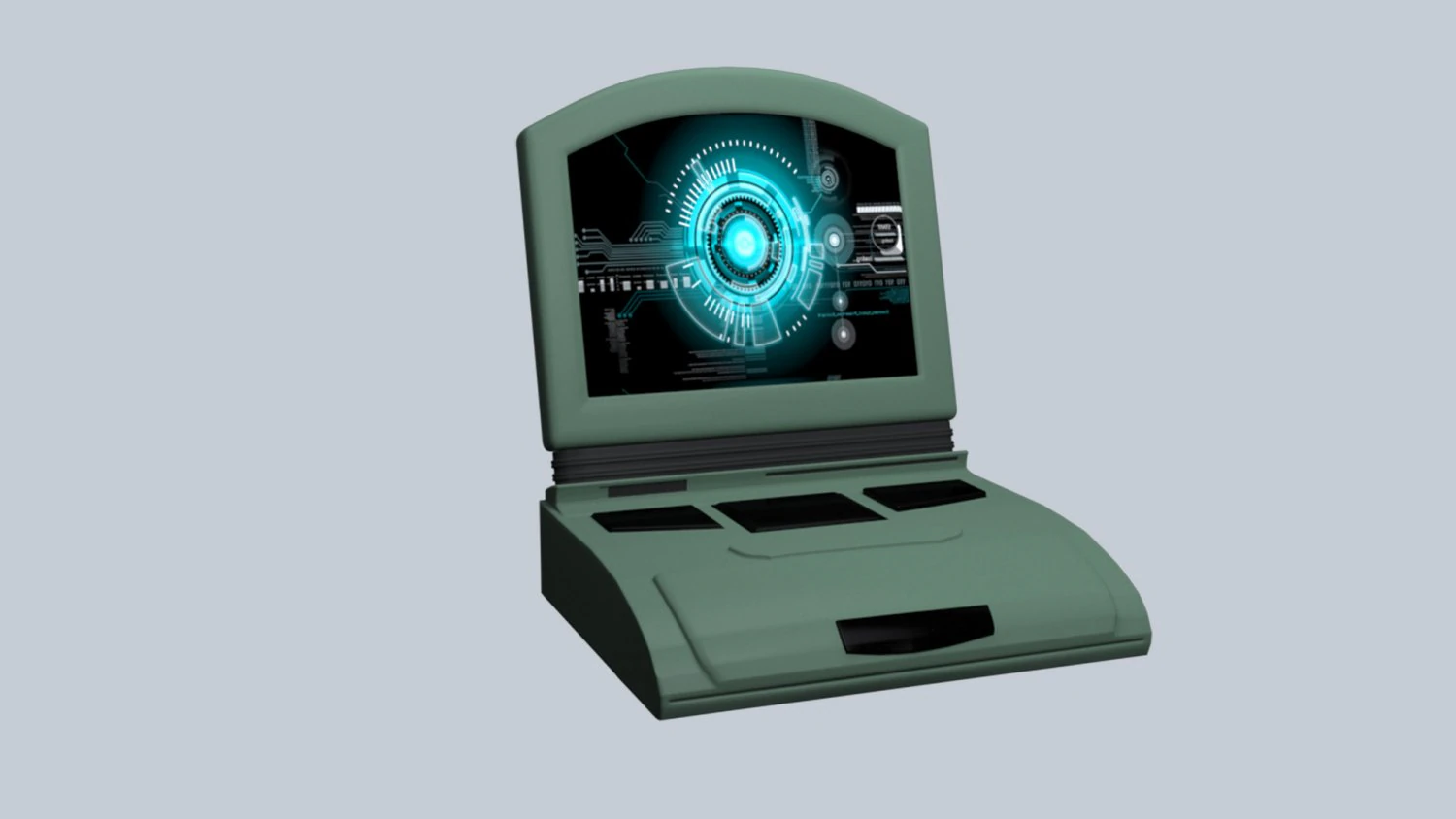 Laptop 3D Model .c4d .max .obj .3ds .fbx .stl .blend 