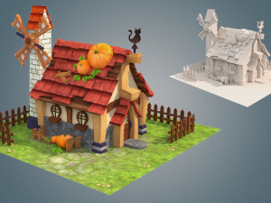 house cartoon 3D-Modell