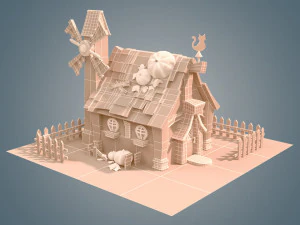 house cartoon 3D Model