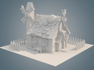 house cartoon 3D-Modell