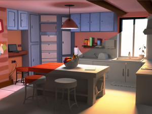 kitchen-cartoon 3D Model