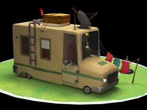 camping car Modelo 3D