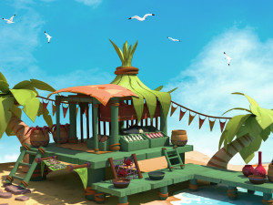 fish market sea 3D Model