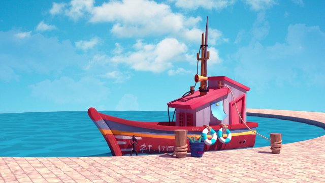 boat Modelo 3D .c4d .max .obj .3ds .fbx .stl .blend 