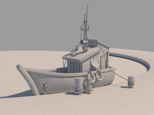 boat Modelo 3D