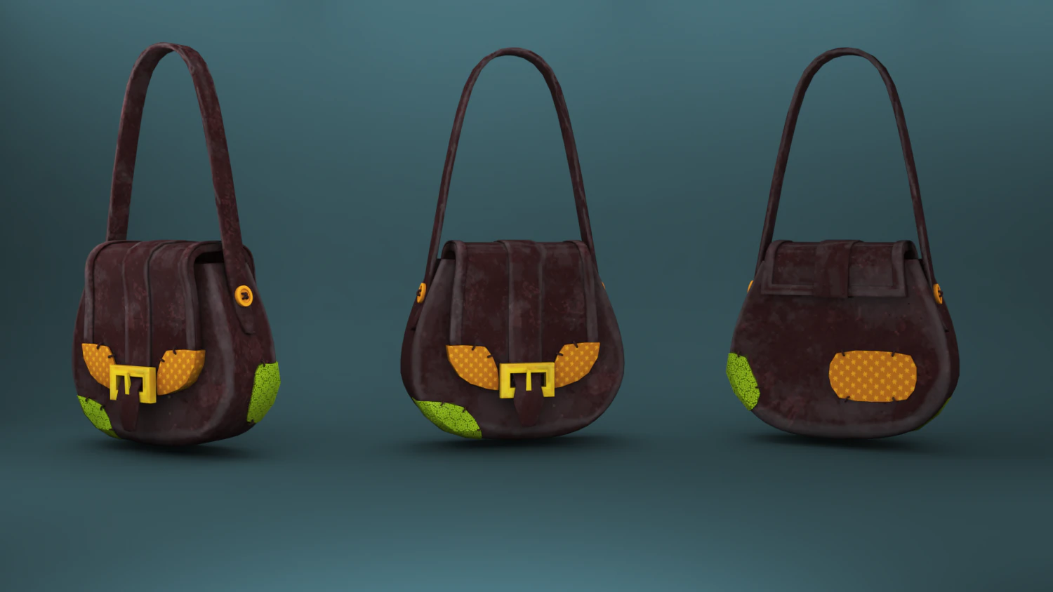 3d stylized bag 3D Model .c4d .max .obj .3ds .fbx .stl .blend