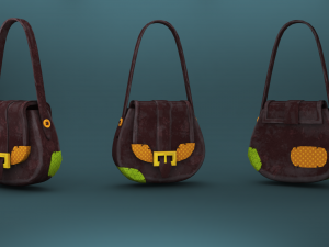 3d stylized bag 3D Model