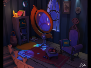 3d stylized room Modelo 3D