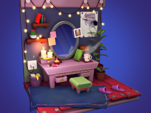 3D isometric miroir 3D Model